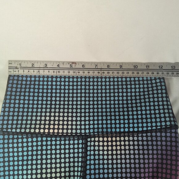 Lululemon 6 Blue Cosmic Dot Leggings Wunder Under Pant III 25" 7/8 Full on Luon - Picture 3 of 12